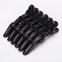 6 sztuk/partia plastikowe klips do włosów zaciski fryzjerskie sekcja Claw aligator klipy Grip Barbers dla Salon stylizacja włosów akcesoria 1